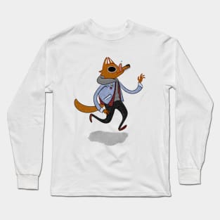 Hipster Pup Long Sleeve T-Shirt